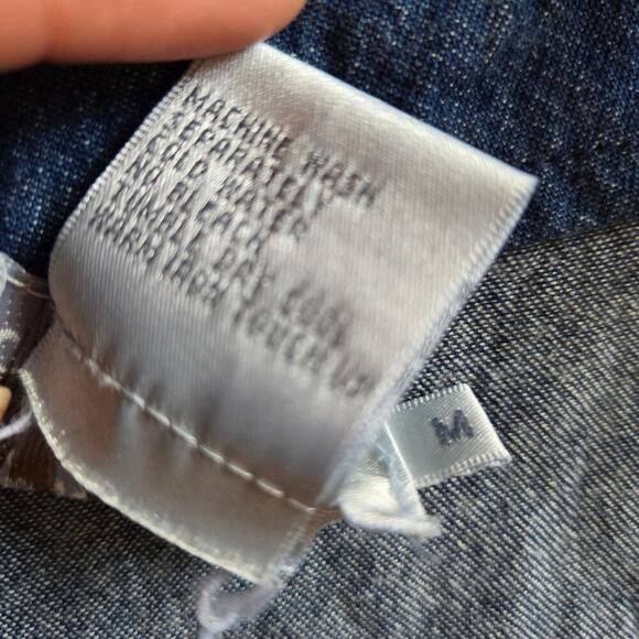 Country Wear Y2K Womens Denim Midi Dress Size M Countryside Western Grannycore - Picture 8 of 10